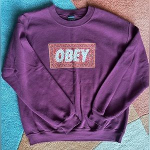 Obey maroon sweater